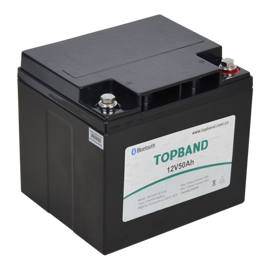 Topband Lithium batteri 12volt 50Ah (Kan kobles til 48V)